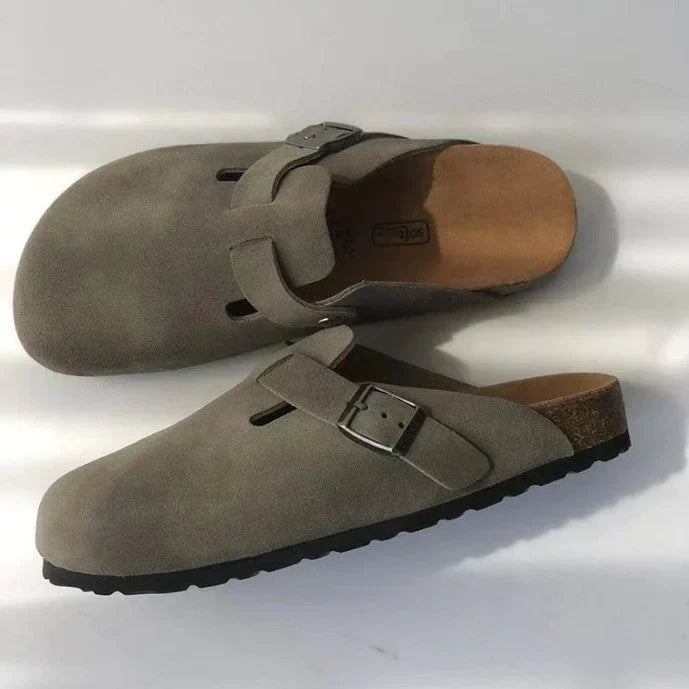 LÃ¤ssige Wildlederclogs Mit Schnallenriemen FÃ¼r Herren