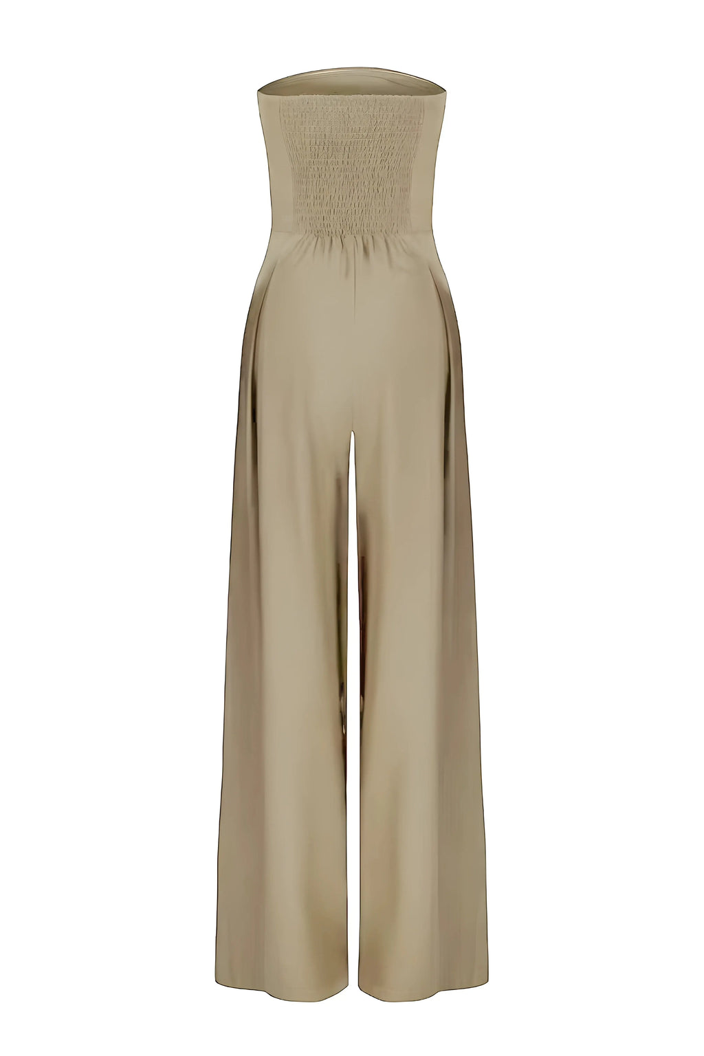 Chic Strapless Women's Jumpsuit With High Waist And Wide Legs