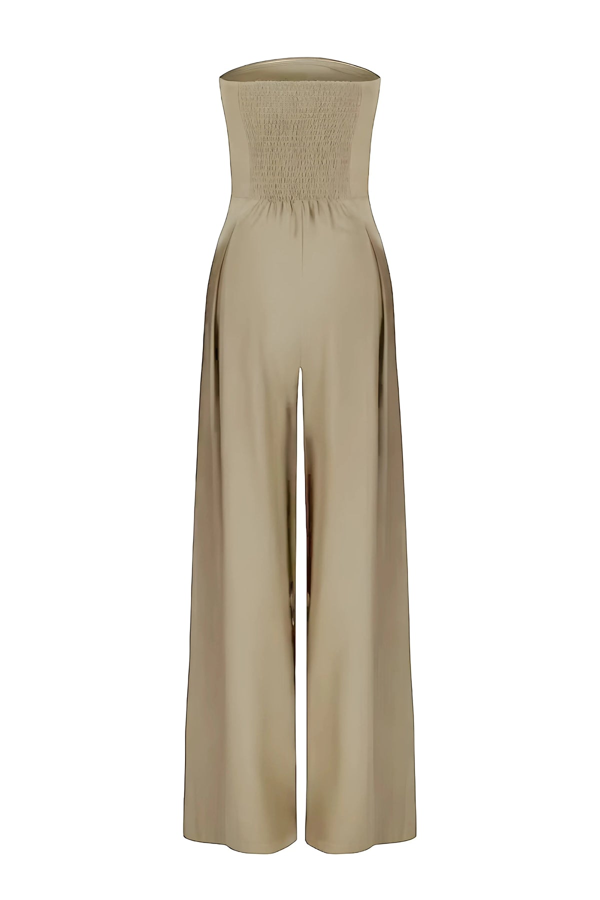 Chic Strapless Women's Jumpsuit With High Waist And Wide Legs