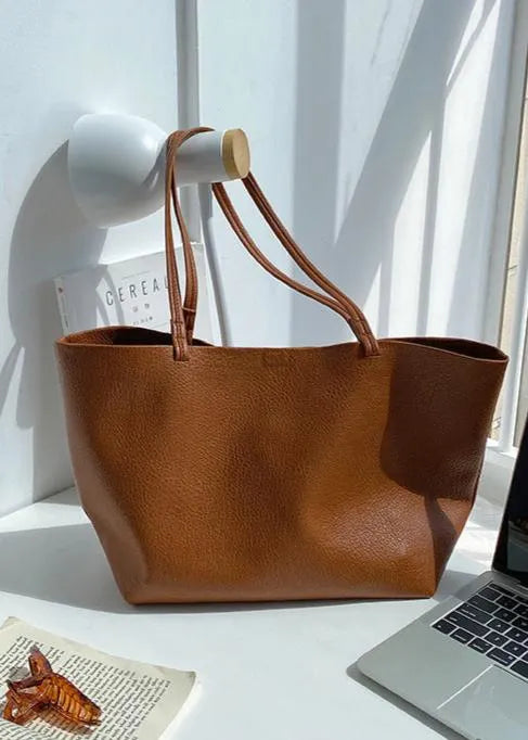 Large Leather Shopper Bag