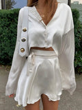 EMELIE | Satijnen Dames Set Met Elegant Design - Zomers, Comfortabel & Modieus