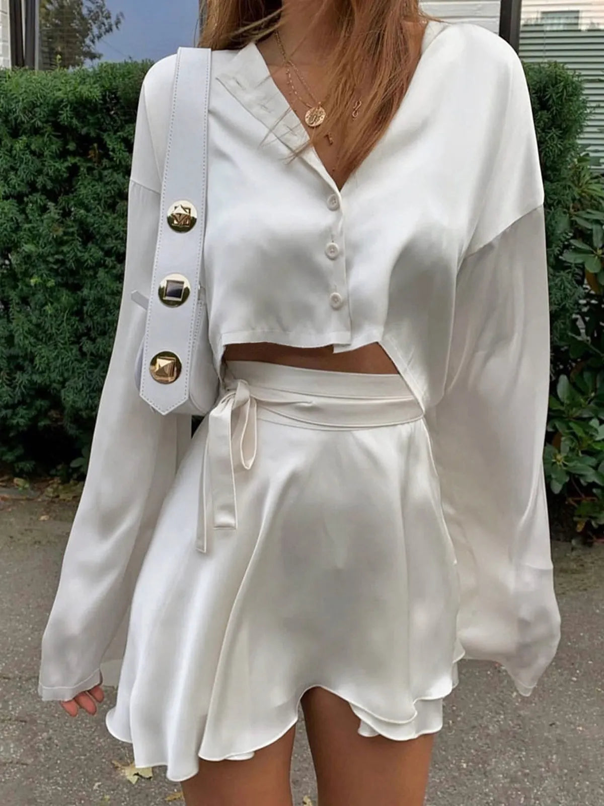 EMELIE | Satijnen Dames Set Met Elegant Design - Zomers, Comfortabel & Modieus