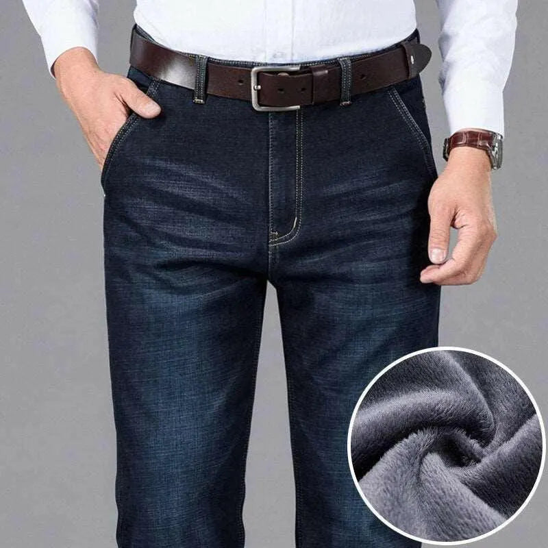 Herren Stretch Denim Hose Mit ReiÃŸverschluss