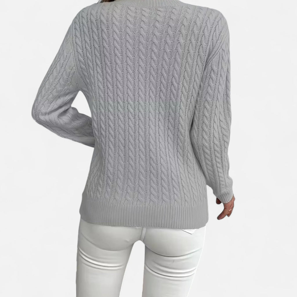 Casual Ronde Hals Trui | Zachte Gebreide Comforttrui