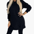 Womenâ€™s Two-Piece Hoodie and Leggings Set with Fitted Leggings