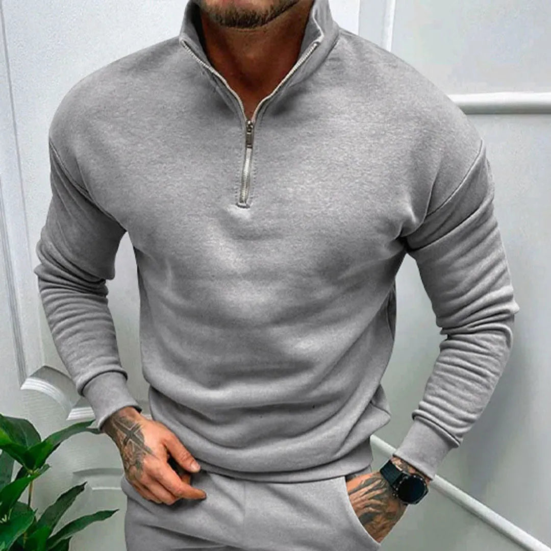 Herren Pullover Halb ReiÃŸverschluss