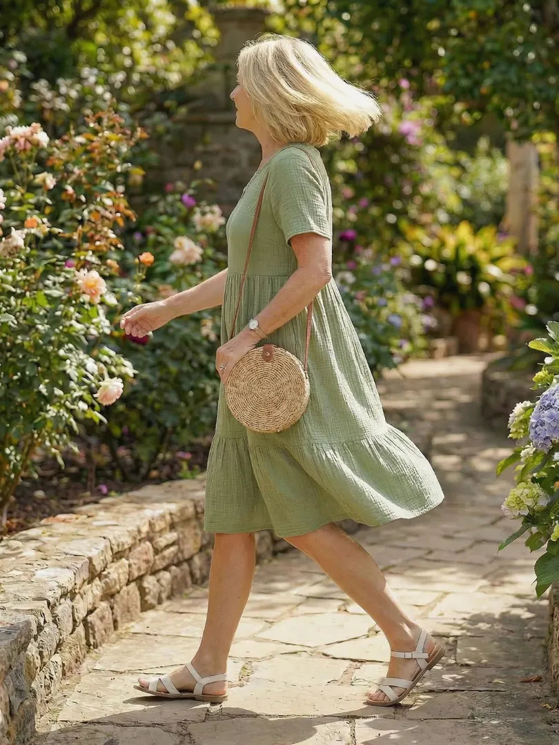Delphinia | Woven Ease Dress