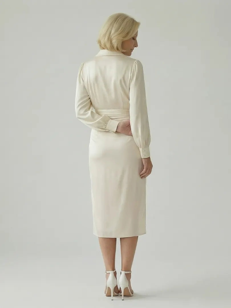 Eloria | Calm Front Midi Dress