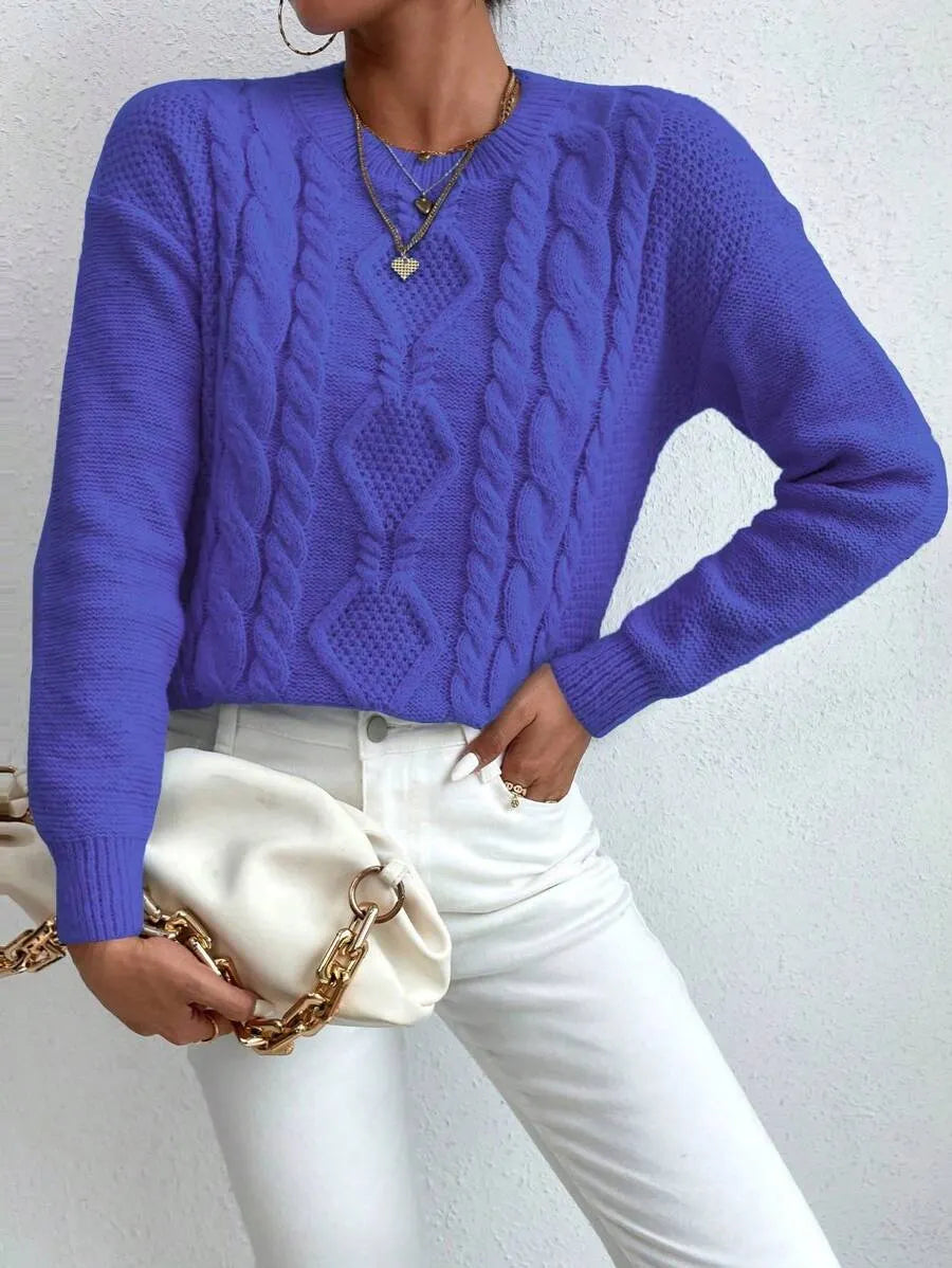 SuÃ©ter Feminino Tricot Gabyelle Azul