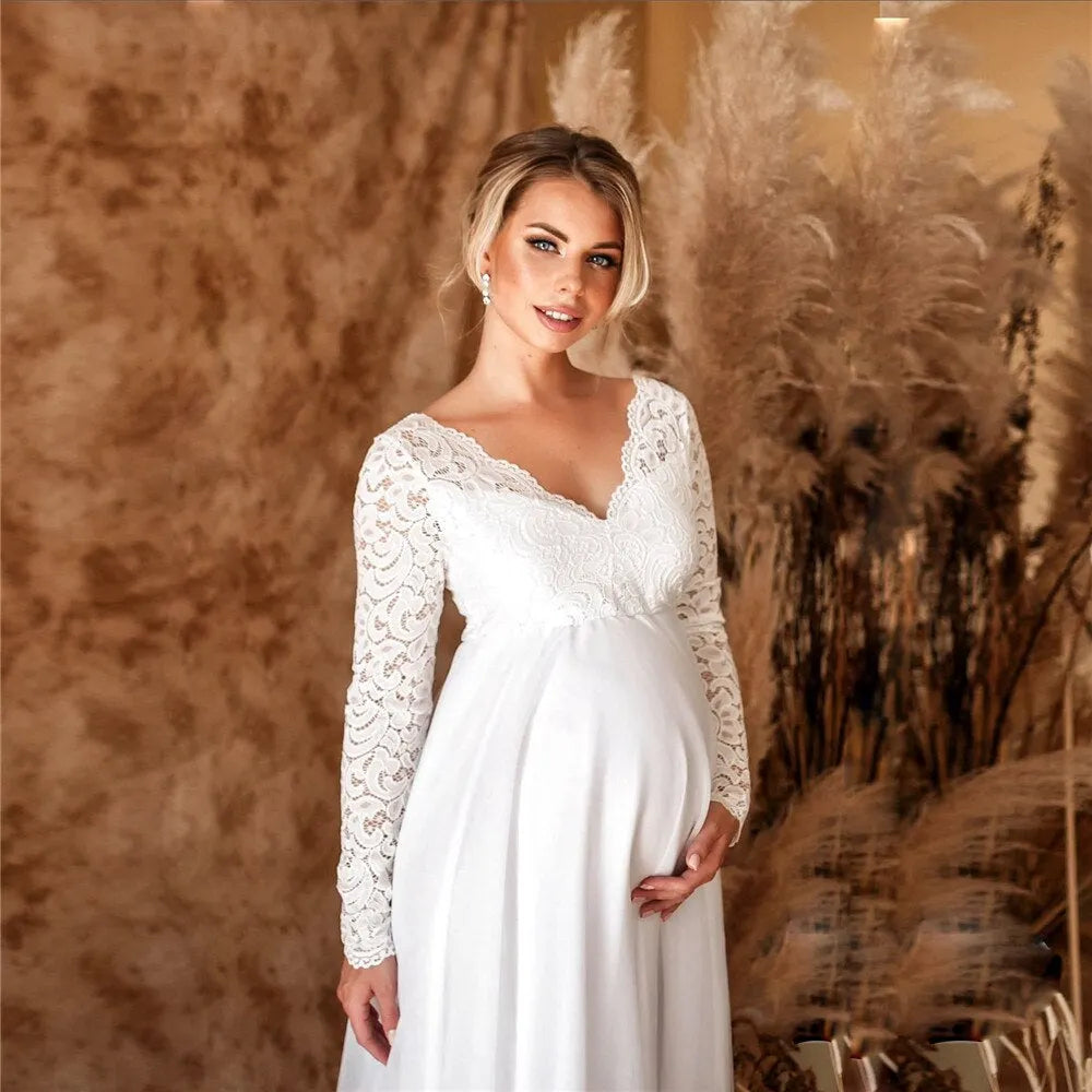 Elegantes Spitzen-Maxikleid fÃ¼r besondere AnlÃ¤sse |