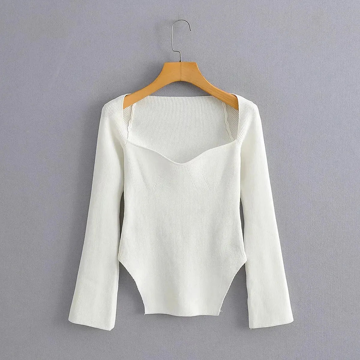 CATHERIN | Casual Gebreide Dames Top Met Flatterende Snit En Tijdloze Look