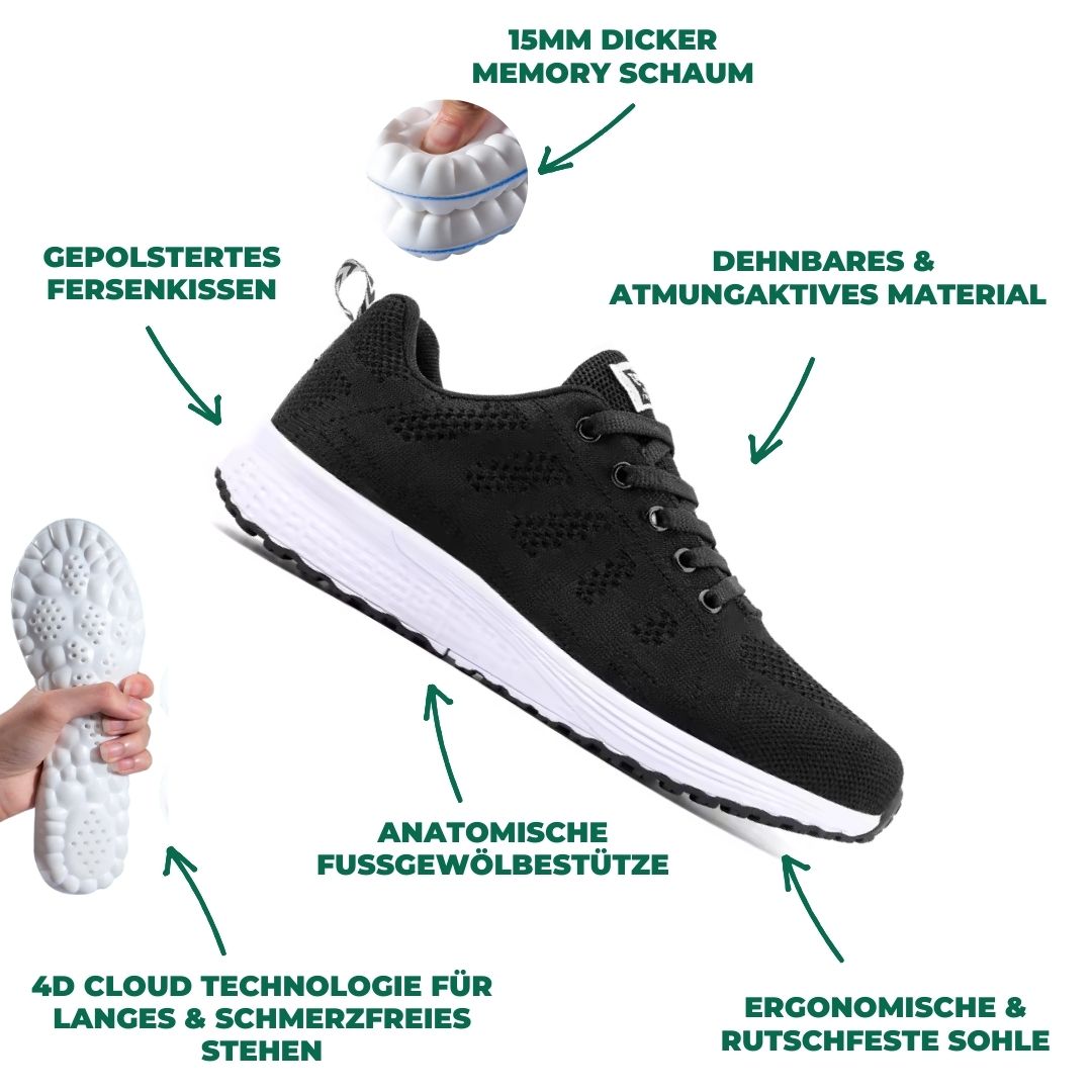 - Leichte, flexible Trainingsschuhe Performance-Sneaker mit gepolsterter Sohle