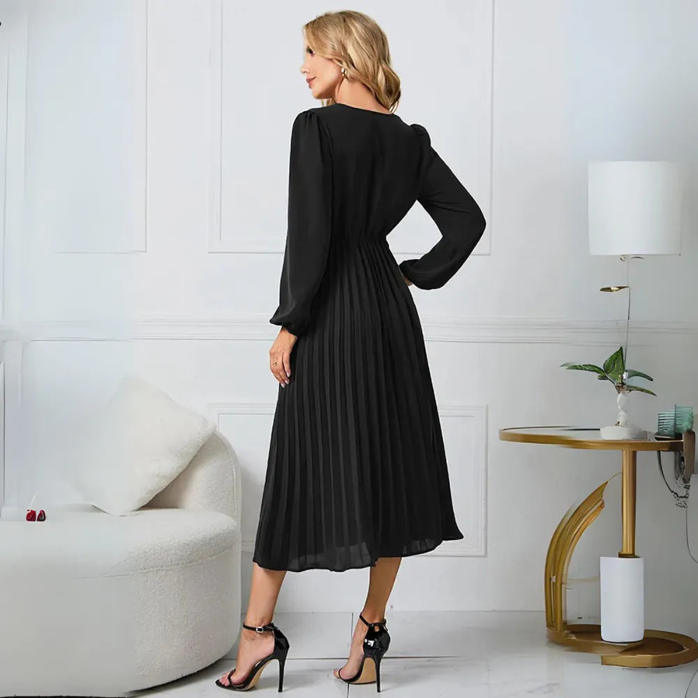 Serina | Pleated Wrap Dress