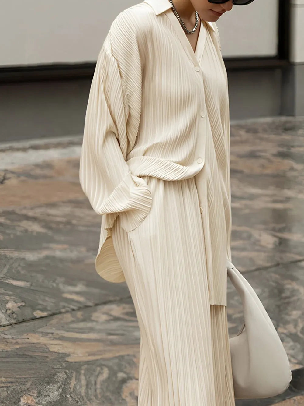 Benah | Elegant Pleated Lounge Set