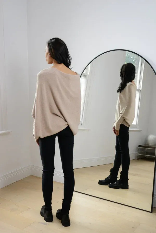 Mariemiâ„¢ - Asymmetrisch Drapierter Pullover