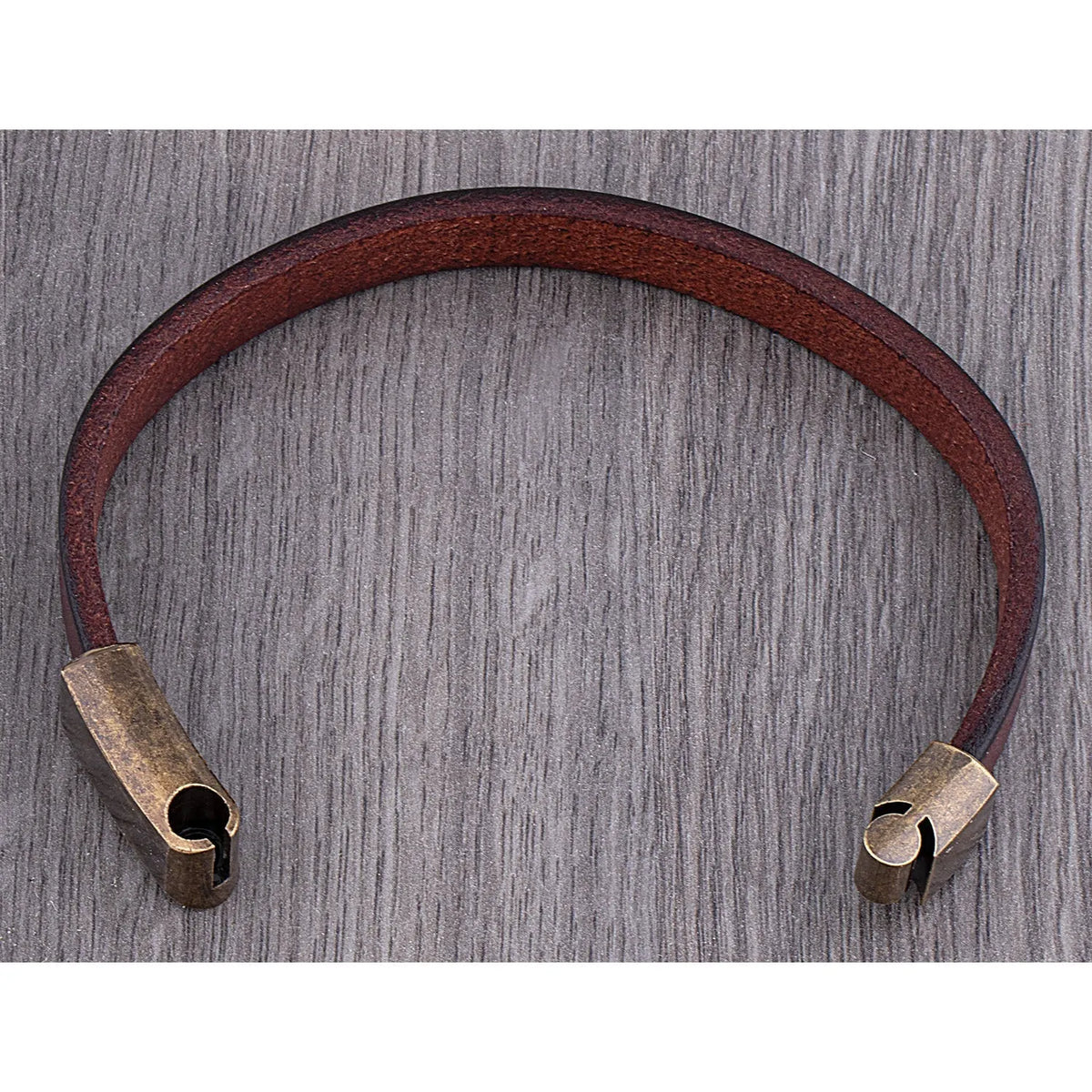 Robuste Lederarmband mit MessingschlieÃŸe