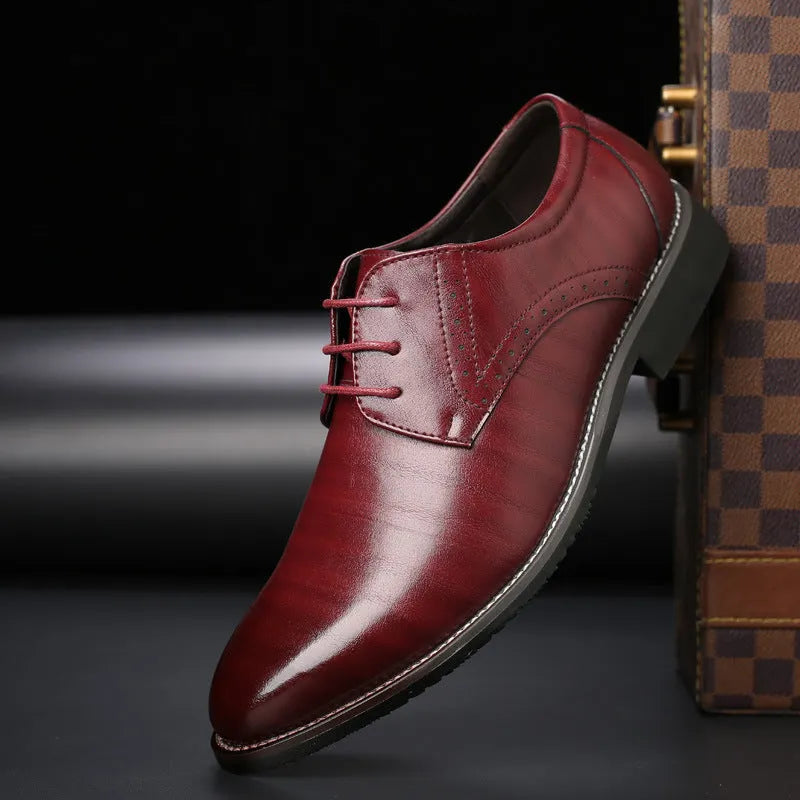 Herren SchnÃ¼rschuhe Mit Brogue Details