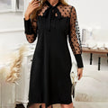 Elegantes modernes Kleid mit PuffÃ¤rmeln