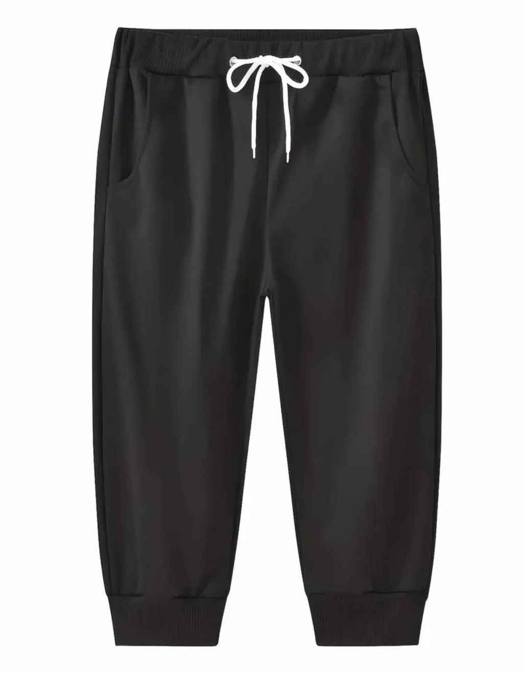 Herren 3/4 Jogginghose Schwarz