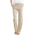 - Leichte luftige Freizeithose mit elastischem Bund