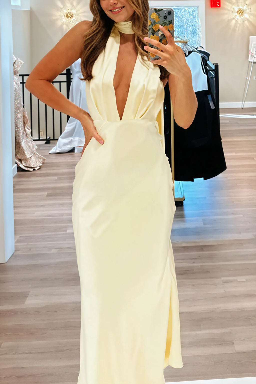 FlieÃŸendes, elegantes Abendkleid