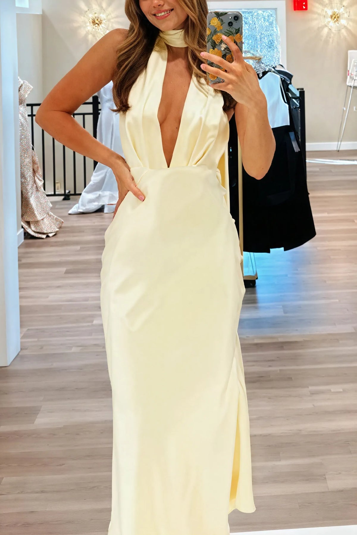 FlieÃŸendes, elegantes Abendkleid