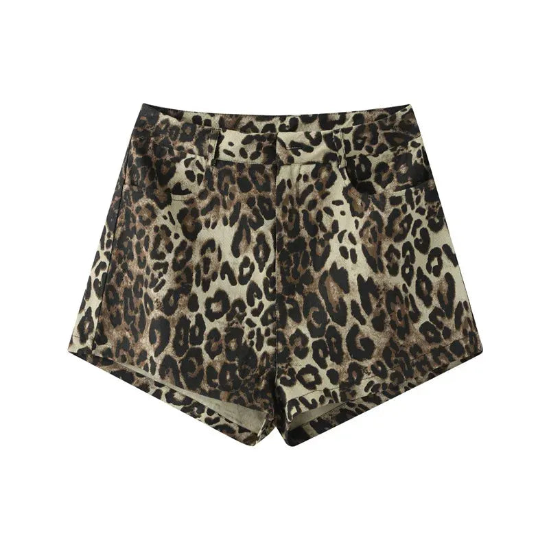 BABET | Dames Luipaard Print Zomer Short - Zomers, Luchtig & Stijlvol