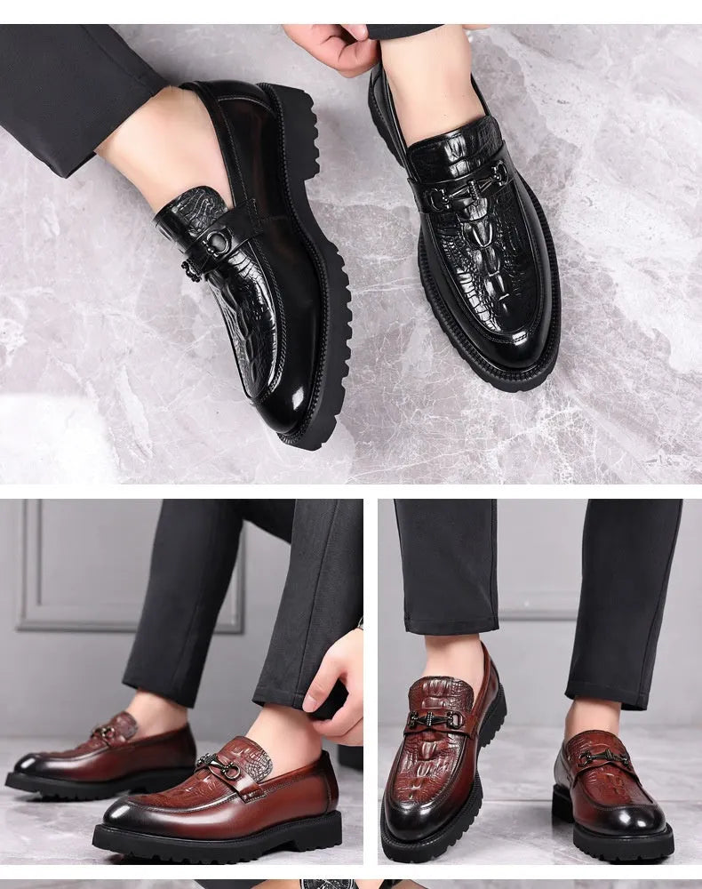 Elegante Herren Mokassins aus Leder