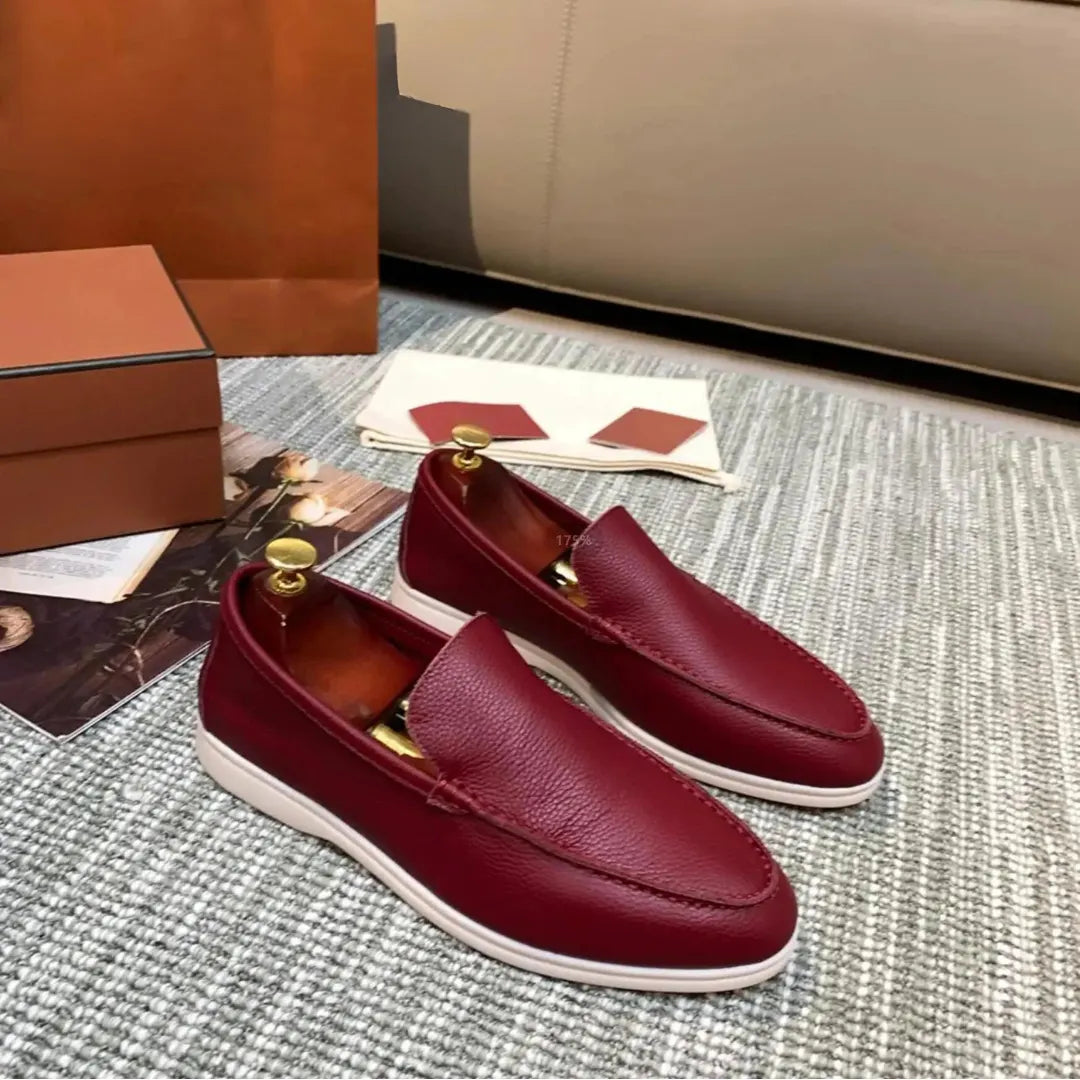 Herren Leder Slipper Aus Hochwertigem Rindsleder