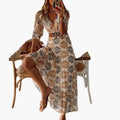 Womenâ€™s Dress with Cinched Waist and Flowing Silhouette