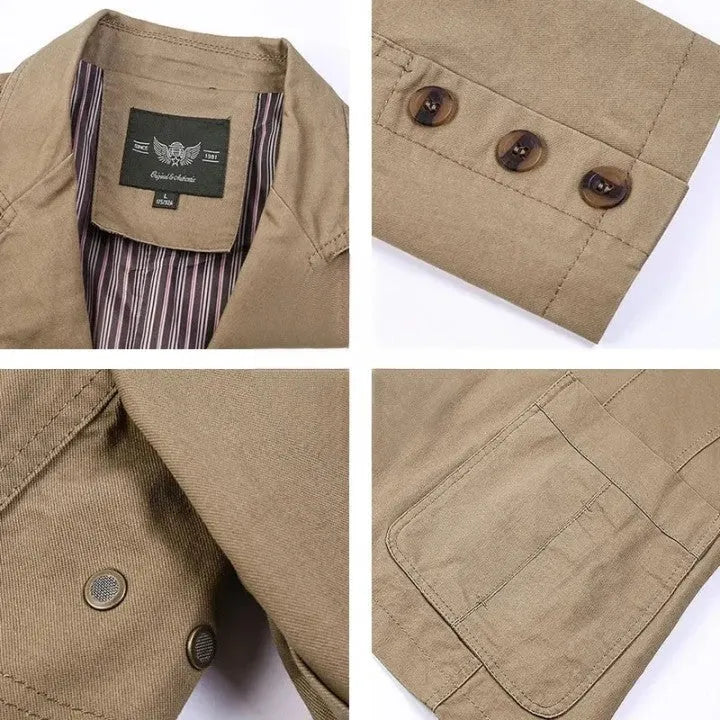 Herbstlicher Herrenblazer Mit Knöpfen