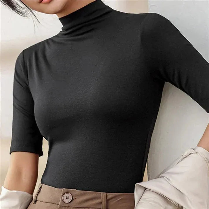 Ultra-DÃ¼nner Nahtloser Rollkragenpullover