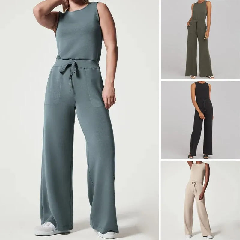 ELIN | Jumpsuit Voor Dames Met Cinch-Taille En Ultralichte Stof â€“ Luchtig, Zacht, Comfortabel