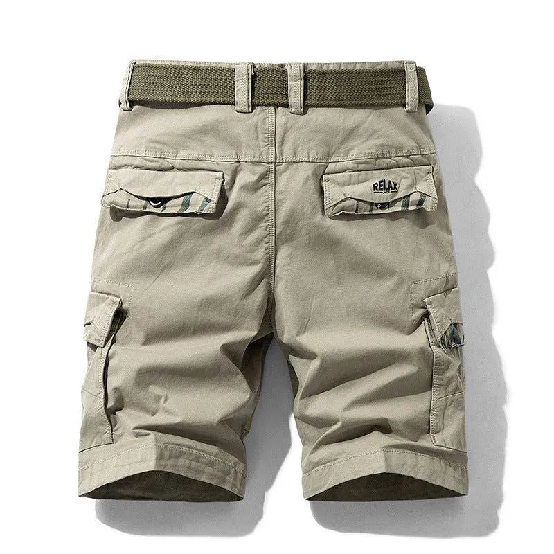 Cargo Shorts mit Seitentaschen aus Baumwolle