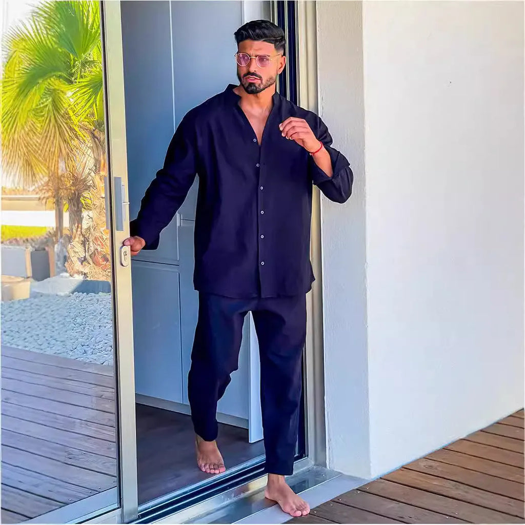 Herren luxuriöses Leinenanzugset