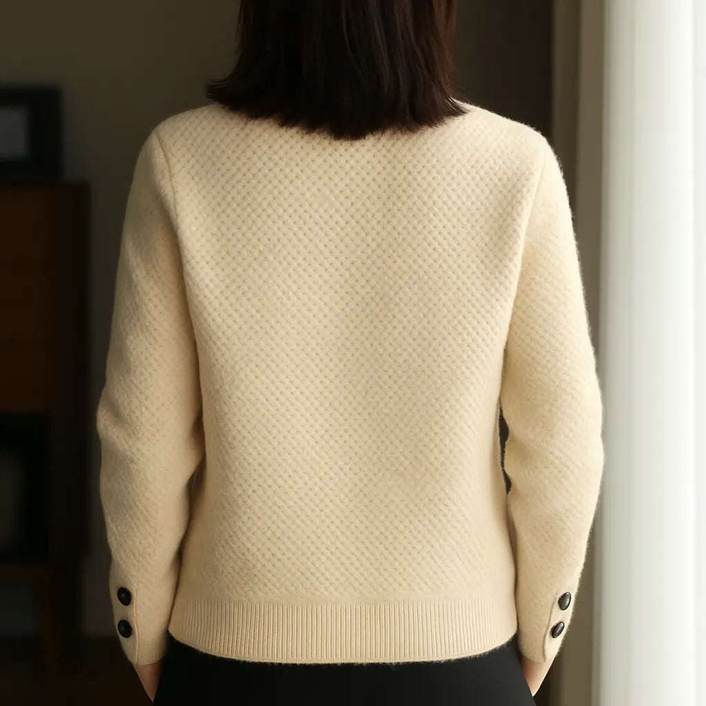 Leila | Luxury Classic Wool Cardigan
