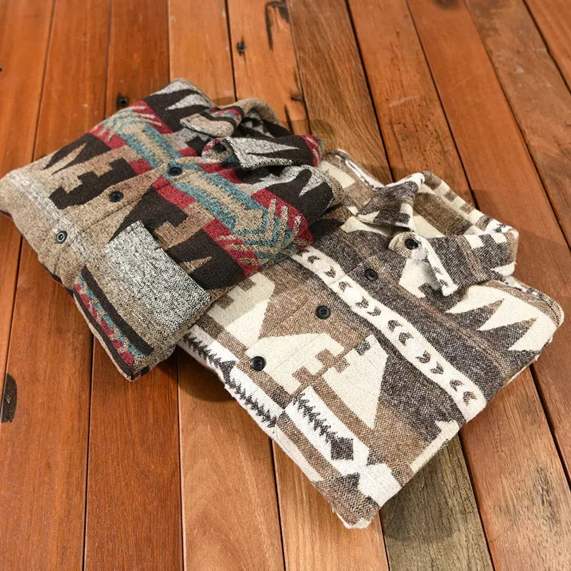 - Vintage Langärmelige Jacke für Herren