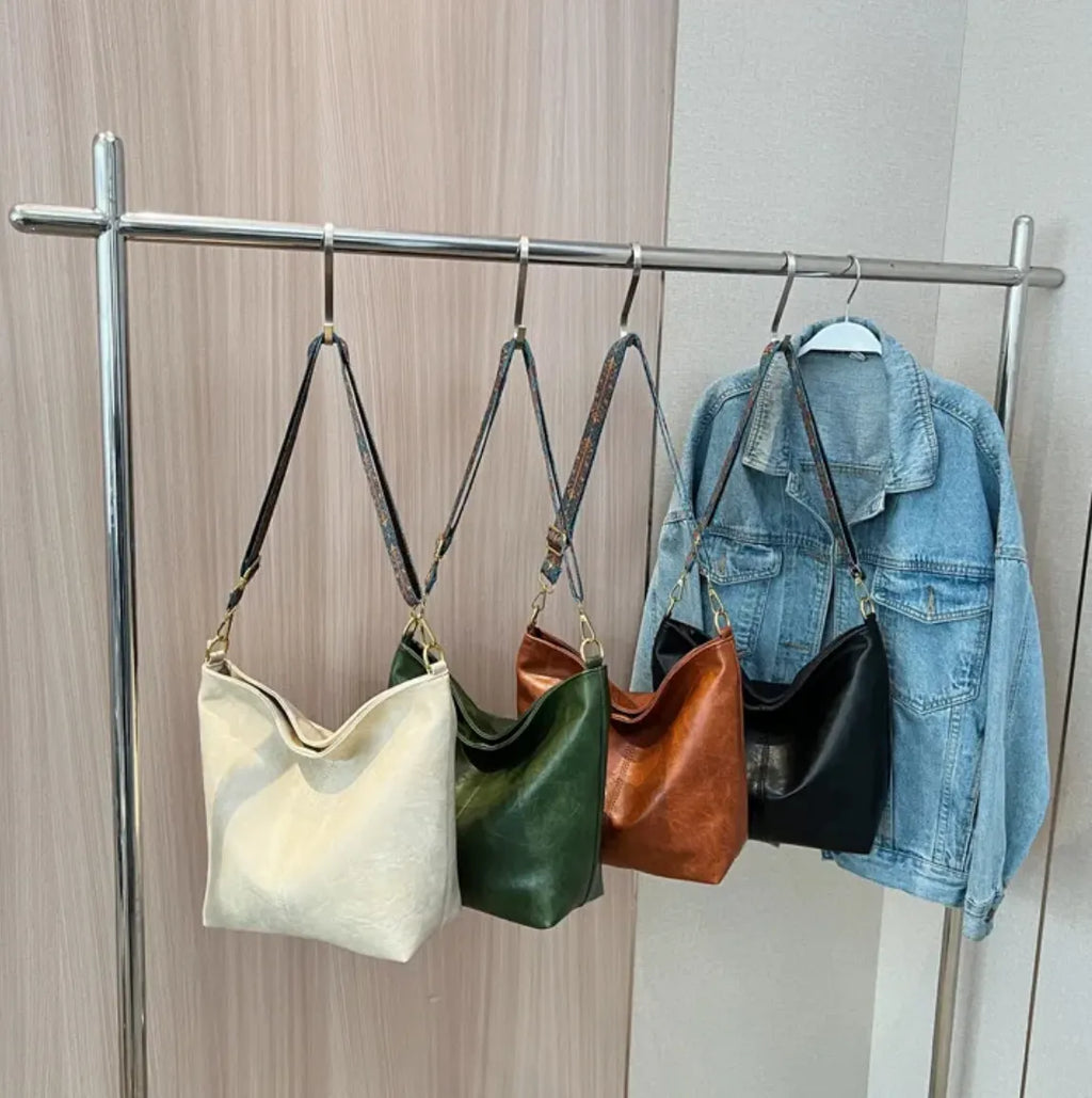 Stijlvolle Vintage Dames Leren Handtas – Tijdloos & Elegant