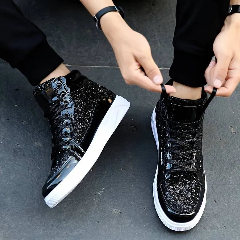 Herren Basket Schuhe mit GlÃ¤nzendem Effekt