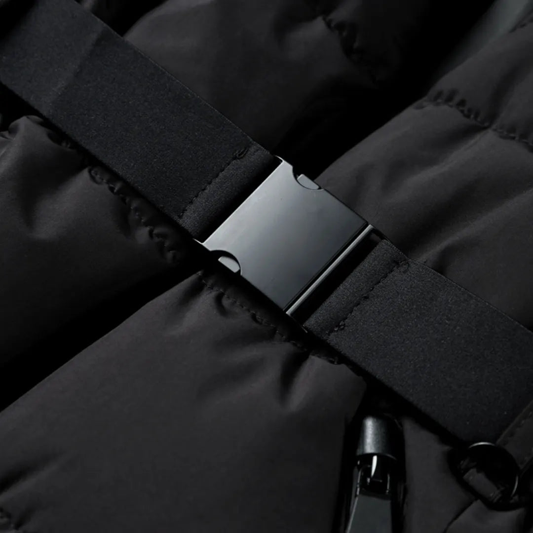 Dames Gewatteerde Puffer Jas Met Taille Riem â€“ Warmte, Luxe En Stijl In EÃ©n Jas