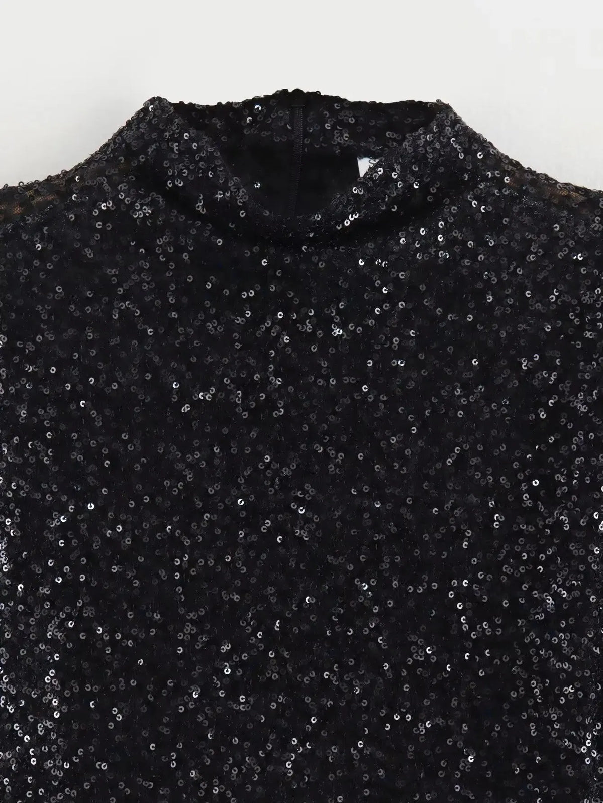 DAISY | Glitter Mini Jurk Voor Dames Met Schoudervulling – Glamoureus, Feestelijk, Statement