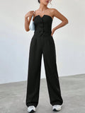 Conjunto Feminino CalÃ§a e Cropped Preto
