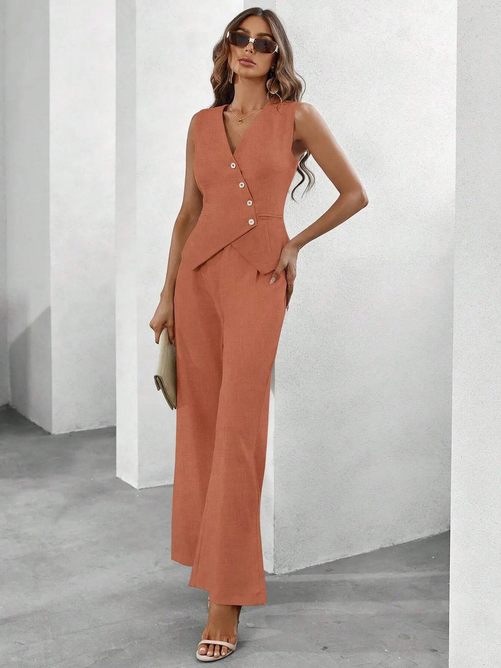 Conjunto Feminino Laranja Madri