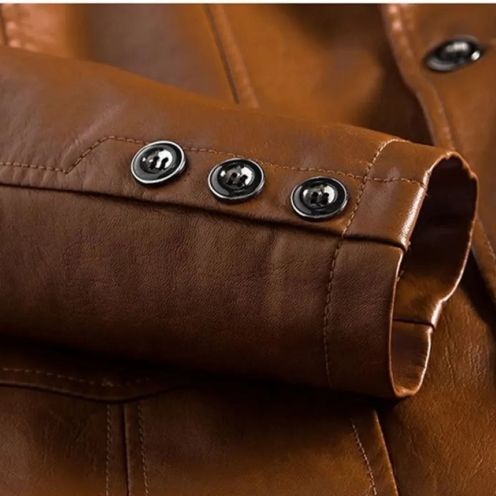 Stylische Lederjacke Für Männer
