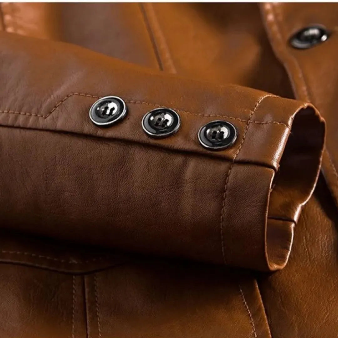 Stylische Lederjacke Für Männer