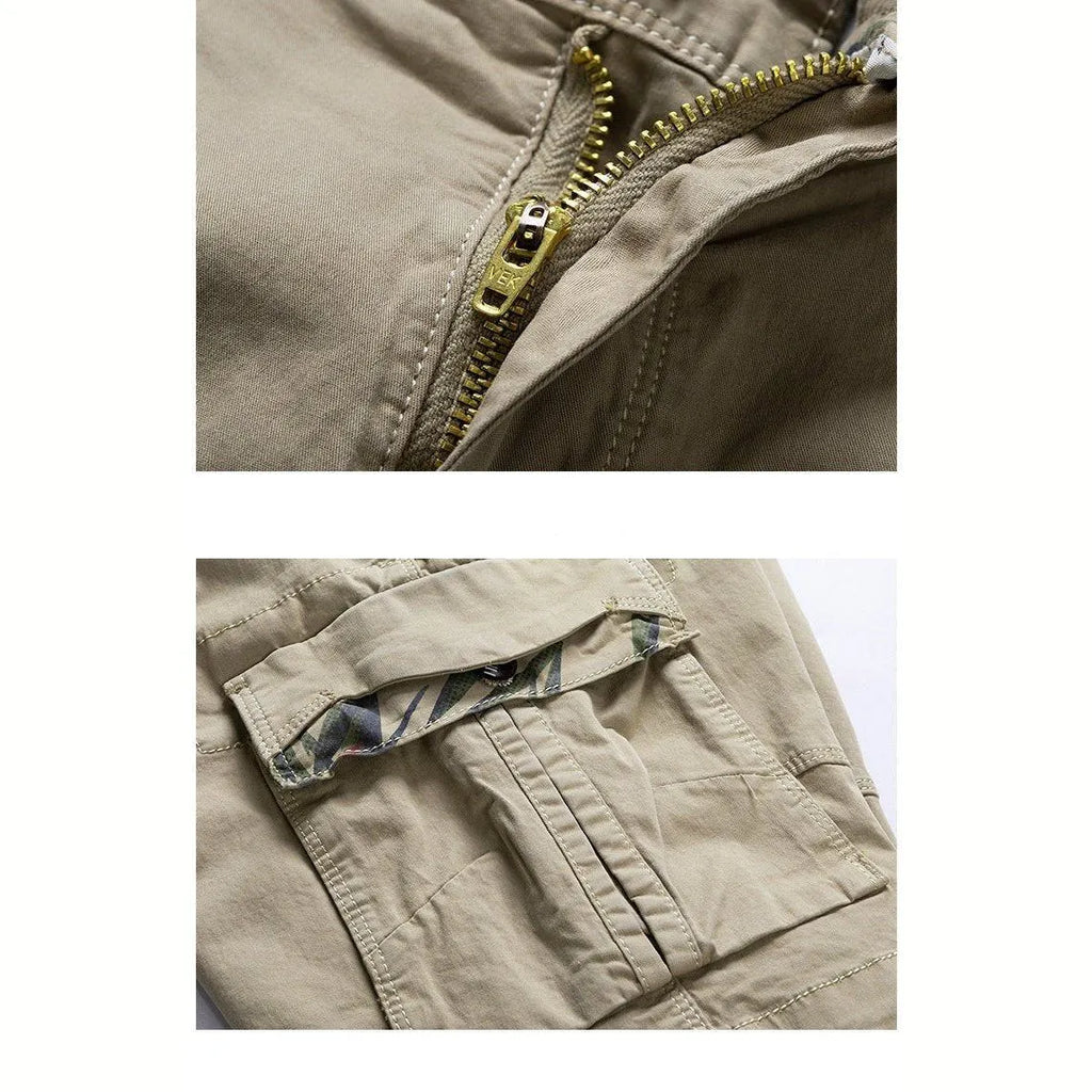Cargo Shorts mit Seitentaschen aus Baumwolle