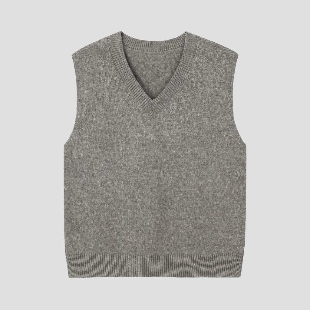Wollen V-Hals Gebreid Vest Dames – Stijlvol, Warm & Perfect Voor Elke Outfit