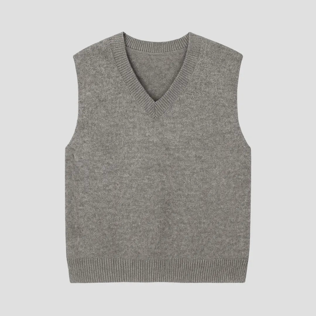 Wollen V-Hals Gebreid Vest Dames – Stijlvol, Warm & Perfect Voor Elke Outfit