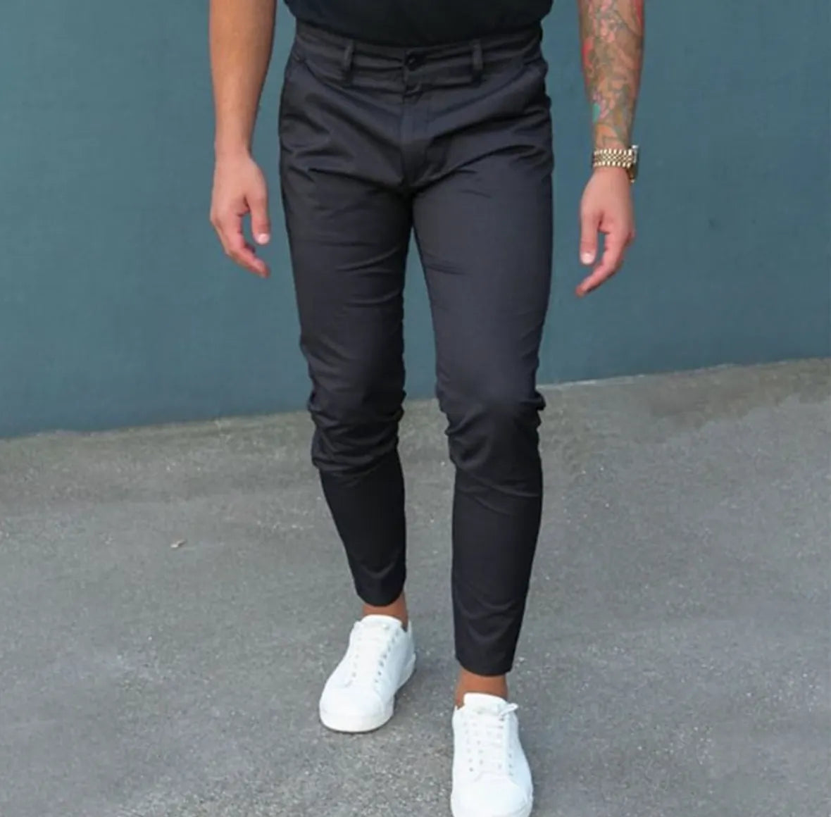 Stretchy Freizeit Business Hose Für Herren