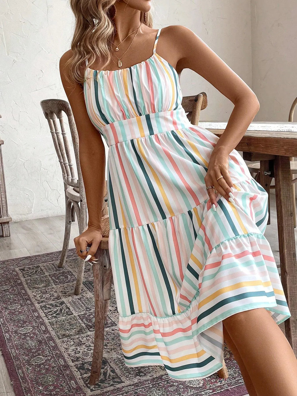 Vestido BÃ¡rbara Multicolorido